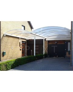 Pext aluminium dubbele boog carport CP20  - 700x406cm