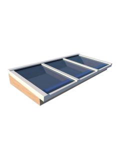 Pext lessenaarsdak lichtstraat - 322cm breed x diepte naar keuze