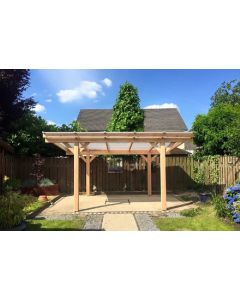 Pext Douglas Duplo 140 Veranda Vrijstaand - DD20V - 606cm breedte
