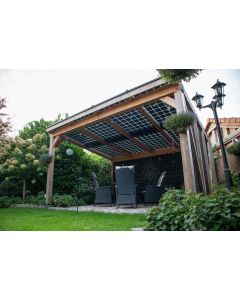 Pext Solar veranda DDS50V Douglas frame - Vrijstaand