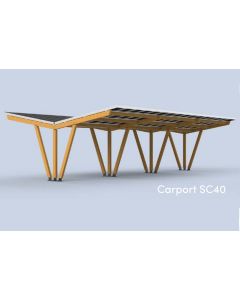 Solar Carport SC40 dubbel - 579 x 529 cm | Excl. panelen